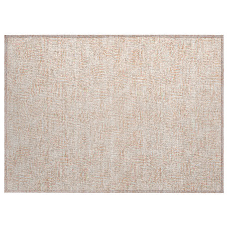 Machine Washable Indoor/Outdoor Chantille ACN1058 Peach 1'8" x 2'6" Rug