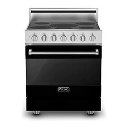 Viking 3 Series 30" Electric Self Clean Range, Black | RVER3305BBK - Gas Ranges And Electric Ranges