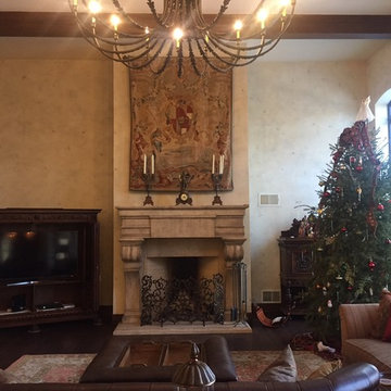 Old, worn plaster finish
