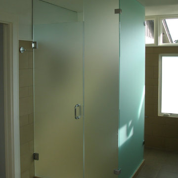 SatinDeco Acid Etched Shower Glass