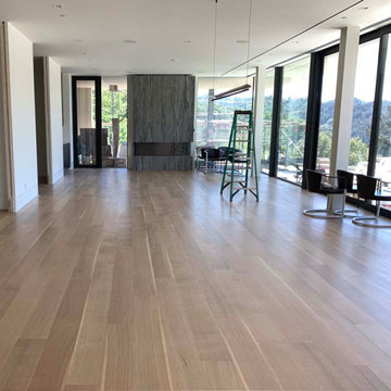 Rift & Quartered White Oak installed and stained in place