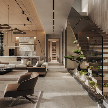 Luxury Modern Minimalist Villa Interior Design | Meydan, Dubai