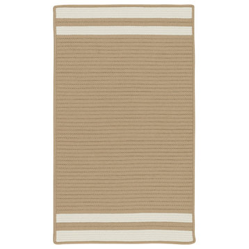 Colonial Mills Rug Denali End Stripe Ivory Rectangle