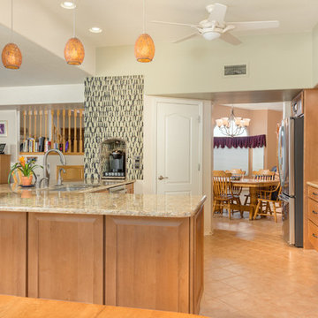 Transitional Textured Kitchen
