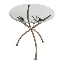 Rustic Pine Accent Table - Side Tables And End Tables
