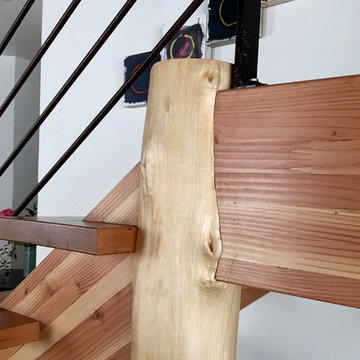Staircase with Natural Post