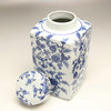 12" Square Blue & White Jar