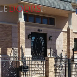 Modern Entry Double Door. Hurricane impact entry door - Front Doors