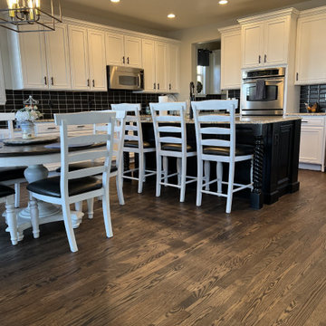 Dark Brown Red Oak Wood floor
