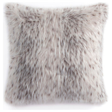 Ermine Decorative Euro Pillow with Down Insert, 27"x27"