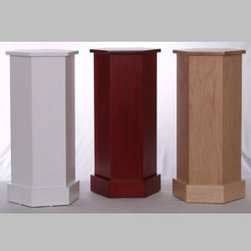 Wood Hexagon Pedestals - Furniture