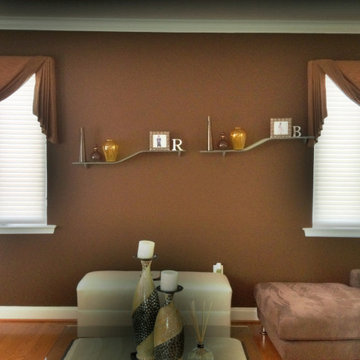 Davidsonville Home with Two Story Draperies, Valances, Cornices