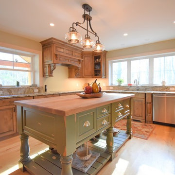 Rustic Knotty Alder Kitchen