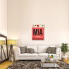 "MIA Miami Luggage Tag 1" Fine Art Print