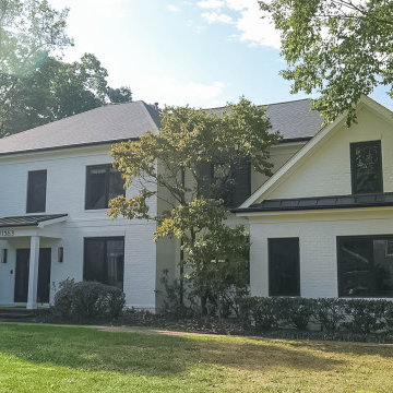 Painted Brick Colonial Revival