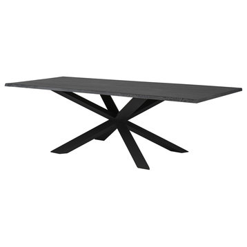 Couture Oxidized Gray Wood Dining Table, HGSx196