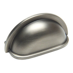 Cosmas - Cosmas 4310AS Antique Silver Cabinet Cup Pull - Cabinet And Drawer Handle Pulls