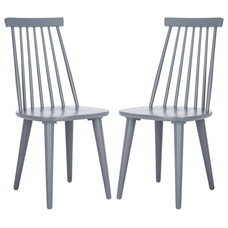 Safavieh Burris Spindle Side Chairs, Set of 2, Gray