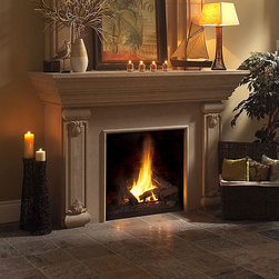Shannon Stone Fireplace Mantel - Indoor Fireplaces