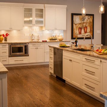 White & Gold Gathering Kitchen