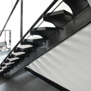 Edward Durell Stone Residence Stairs & handrail