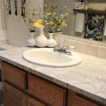 Granite Countertops In Updated Bathroom