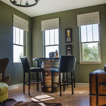 A trio of single-hung windows shower this room with natural light