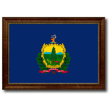 Vermont State Flag Canvas Print, 27"x39"