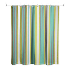 50 Most Por Multicolored Striped Shower Curtains For 2018 Houzz Ddcg Green Stripes Shower Curtain Curtains