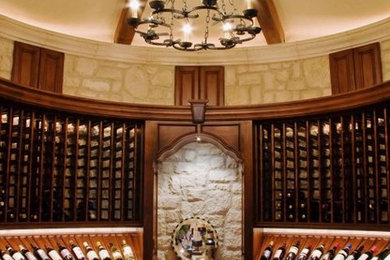 Inspiration for a mediterranean wine cellar remodel in Phoenix