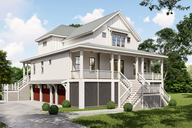 Beach style exterior home photo in Charleston