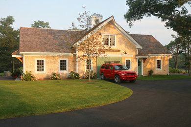 Beige one-story exterior home photo in Boston