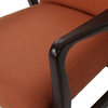 GDF Studio Suffolk French Style Fabric Arm Chairs, Orange, Set of 2