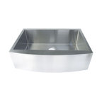 Handmade Undermount Single Bowl Stainless Farmhouse Sink, 33"x20"x9"
