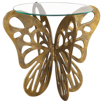 Butterfly Accent Table Gold