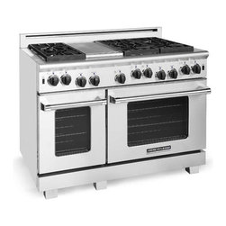 American Range 48" Heritage Classic Gas Range, Stainless Steel | ARR-4842GD - Gas Ranges And Electric Ranges