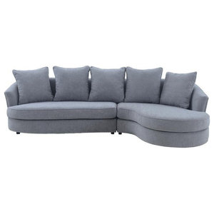 Azure Commix Down Filled Overstuffed 4 Piece Sectional Sofa Set -  Transitional - Sectional Sofas - by Homesquare | Houzz