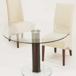Edinburgh Dining Table - 1100 mm Dia. - Wenge Stained Hardwood Pedestal - Dining Tables