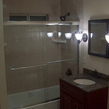 Anaheim Rimless Shower Doors and Tile Coving