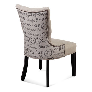 Bassett Mirror Fortnum Tufted Nailhead Parsons Chair