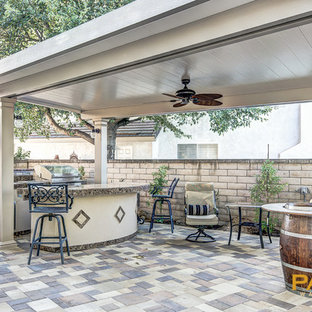 75 Beautiful Concrete Paver Patio With A Gazebo Pictures & Ideas | Houzz