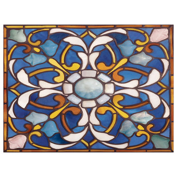 Tile Mural RARE CEILING PANEL stained glass Backsplash Ceramic Matte