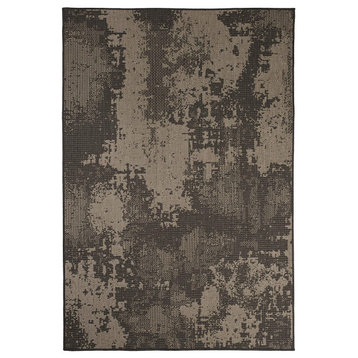 Outdoor Collection Vintage Rug - Bohemian Rug, Charcoal, 5'3"x7'6"