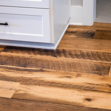 Original Face Skip Planed Reclaimed Oak Solid Plank Flooring