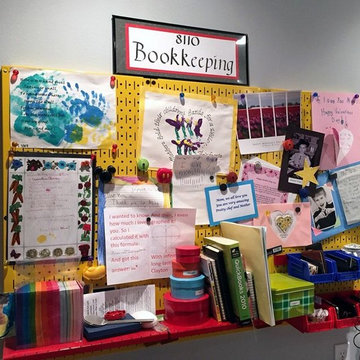 Wall Control Metal Pegboard Makes a Great Bulletin Board and even Accepts Magnet