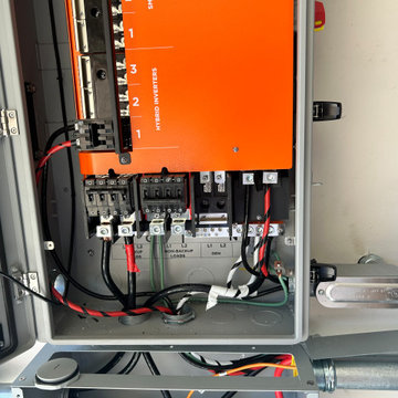 EG4 45KW Battery Backup + 52 panel Q-cell 410 21kW Rooftop Array