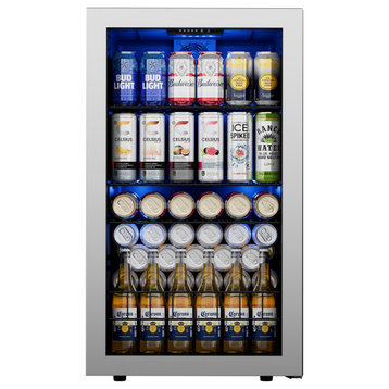 Ca'Lefort Beverage Refrigerator Cooler 140 Cans Mini Fridge