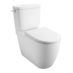 Essence Two-Piece Right Height Elongated Left Handed Trip Lever Toilet - Toilets