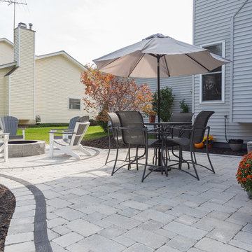 AZEK Deck, Unilock Patio and Firepit