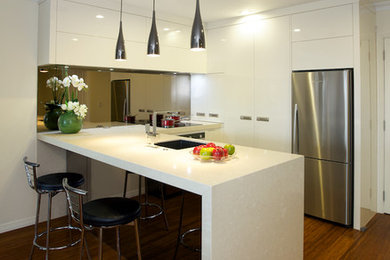 Photo of a small modern kitchen in Auckland.